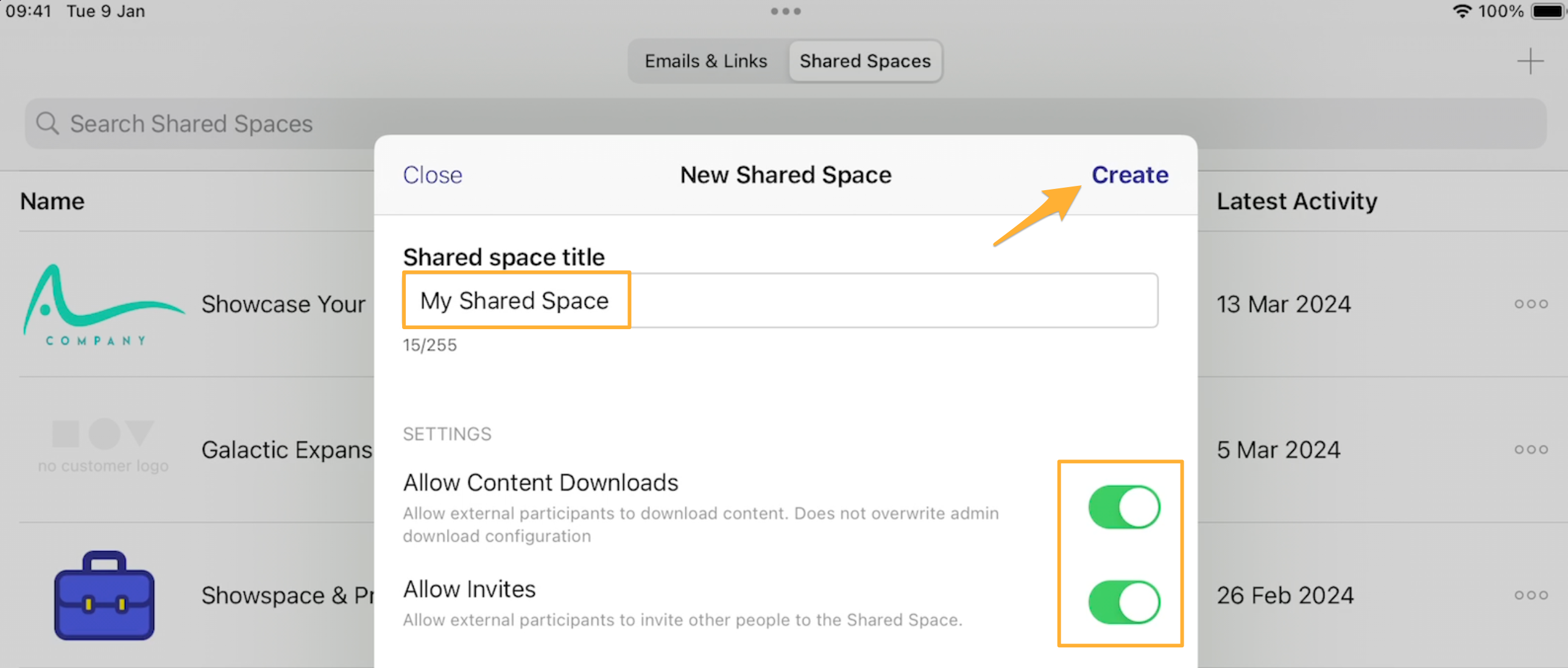 Create and duplicate Shared Spaces – Showpad Help Center