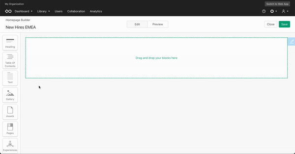 Custom Homepage Creation GIF